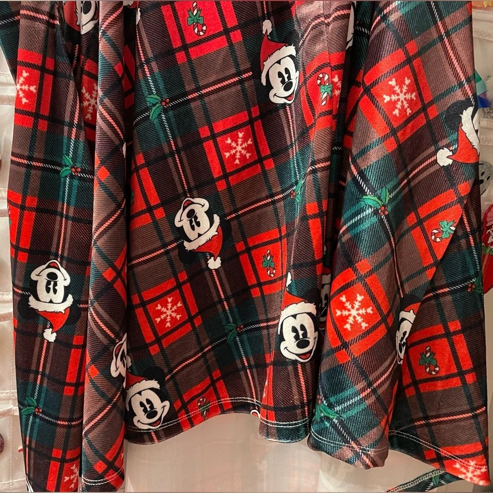 Her Universe Disney Holiday Plaid Skirtall - Picture 8 of 10